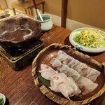 日本料理てら岡 - 河豚の瞬間しゃぶしゃぶ