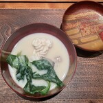 284318282 - 粕汁※ 白子、真鱈、ちぢみほうれん草