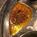 スパイス料理ナッラマナム - マスター差入れの味変甘辛オイル(ﾟoﾟ;;