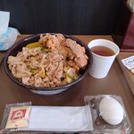 伝説のすた丼屋 - 料理写真:合盛り丼