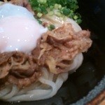 手打ちうどん よしの - 肉ぶっかけ（アップ）