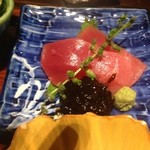 じゅん亭 - こちらも鮪２切れとのり付き