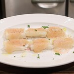 トリワイン ＰＩＫＯＳＨＨＨＵ - 上州ネギの鉄板焼きと生ハム