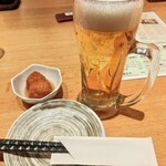 焼きとり 一鶏 - 生ビールとお通し