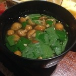 じゅん亭 - なめこのおみそ汁　、絶品でした