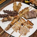 ダイニング禄 - 串焼き12本盛り合わせ(1750円)