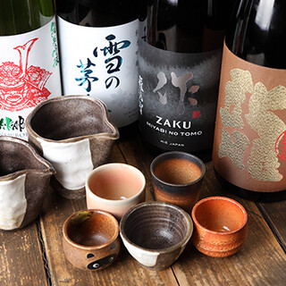 30種類以上の日本酒ラインナップ。稀少な銘酒や季節の逸品も