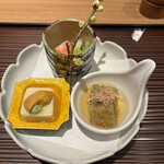 うなぎ料理 澤正 - 前菜も全て美味。