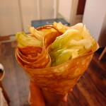 クレープ えんどう - ベーコンエッグ