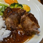 キッチン ブルー グローブ - 大きめなブロックを解して