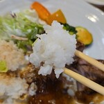 キッチン ブルー グローブ - ご飯が足らなくなりそう