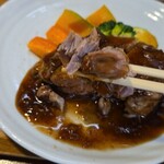 キッチン ブルー グローブ - タップリとソースを添えて