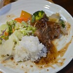 キッチン ブルー グローブ - 最後のワンプレート