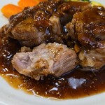 キッチン ブルー グローブ - 手前からポシェを解す