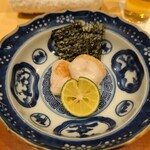 銀座 しのはら - フグの白子焼き