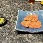 にくがとう - 「尾崎牛 イチボ」と「肉用きざみわさび」