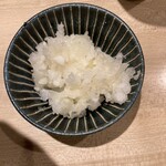 酉こう - 口直しの大根おろし