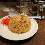 本格らぁめん 末廣 - 「サービスセット」の「半チャーハン」（正油＋半チャーハンで夜1,300円）
