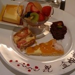 ラ ブラスリー - 御祝いメッセージを描いてくれました