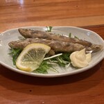 立ち呑み処 なかや - メヒカリ唐揚げ（本日のおすすめ）