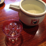 天庵 - 佐久の花。夏限定酒でした。2014.06