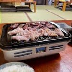 ラーメン 焼肉 奴 - 料理写真:ホルモン（手前）と牛さがり（奥）