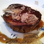 横浜うかい亭 - 賀茂茄子のグリエ トリュフソース。