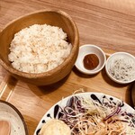 こめらく たっぷり野菜とお茶漬けと。 - 
