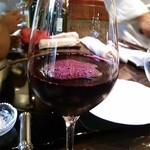 横浜うかい亭 - 有機葡萄ジュース（赤）。