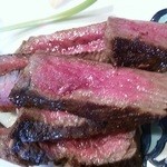 横浜うかい亭 - うかい牛ランプステーキ アップ。