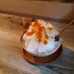 カフェ ノワ - 季節のスペシャルデザートで自家製シロップかき氷。自然栽培完熟梅のかき氷