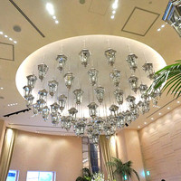 リストランテ ル・ミディ ひらまつ - ６ｍの天井　　デザイン：森田恭通。　絵画：額架加津己（平松氏の兄）、ほか。