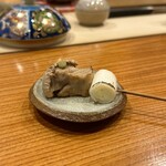 ときずし 山田 - ゴンドウクジラの胃袋串焼き