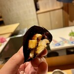 鮓 きずな - 焼き穴子 おにぎり風 宮城 一番海苔