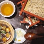 鵠沼海岸 蕎麦兄 - 合鴨せいろ大盛り（2,200円＋320円）。