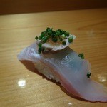 天寿し - 平目に平目の肝