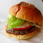 ヴィンテージ - ハンバーガー パティ、レタス、トマト、ピクルス