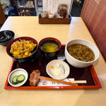 松寿庵 - かき揚げ丼とかけそば