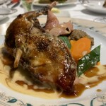 フランス料理研究室 アンフィクレス - スコットランド産ペルドローのロースト
