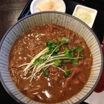 O庵 - 飛騨牛のカレーうどん　¥1100