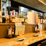 寿司と焼き鳥 大地 - カウンター席