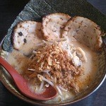 味噌屋 庄助 - 味噌漬け炙りチャーシュー麺(江戸前)　1040円
