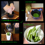 日本茶専門店 玉翠園 - 雪萌え抹茶ラテができるまで。
