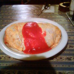 オムライス中盛り再び。