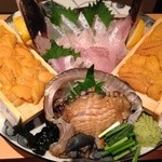 二代目 やっこ - 城下カレイ、アワビ、ウニ、要予約メニュー。