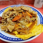 大阪王将 - 焼肉丼(写真は無いけどwith餃子)