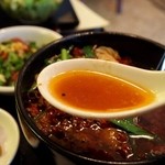 蘭亭 - 蘭亭定食（台湾ラーメン スープ）