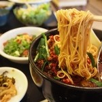 蘭亭 - 蘭亭定食（台湾ラーメン 麺）