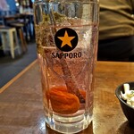 秋葉原 肉寿司 - 【漬け酎】シソウメ：495円