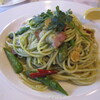 Cannery  Row - 料理写真:スウィートバジルのペペロンチーノとグリーンアスパラ